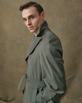 Sage Green Raglan Shower-Proof Coat