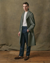 Sage Green Raglan Shower-Proof Coat