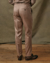 Copper Herringbone Contemporary Trousers