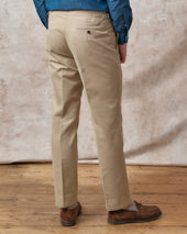 Sand Cotton Contemporary Trousers
