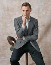 Grey Herringbone Jacket
