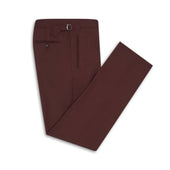 Maroon Contemporary Trousers