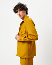 Flannel Capri Collar Over Shirt