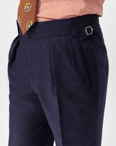 Navy Flannel Heritage Trousers