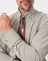 Bengal Stripe Pin Collar Shirt