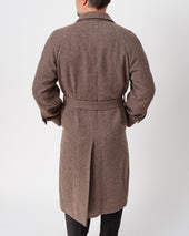 Biscuit Herringbone Raglan Coat