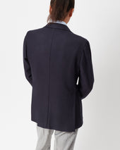 Navy Geometric Unstructured Jacket