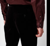 Black Velvet Contemporary Trousers