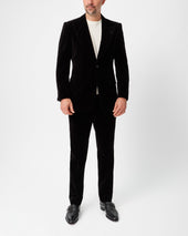 Black Velvet Contemporary Trousers