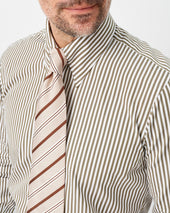 Bengal Stripe Tab Collar Shirt