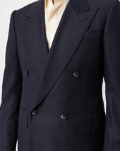 Midnight Micro Triangle Double-Breasted Jacket