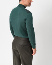Olive Green Flannel Heritage Trousers