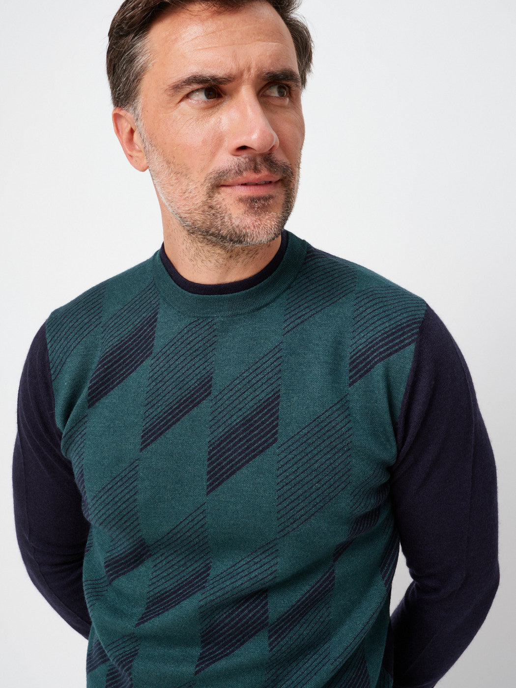 And Green Geometric Crew