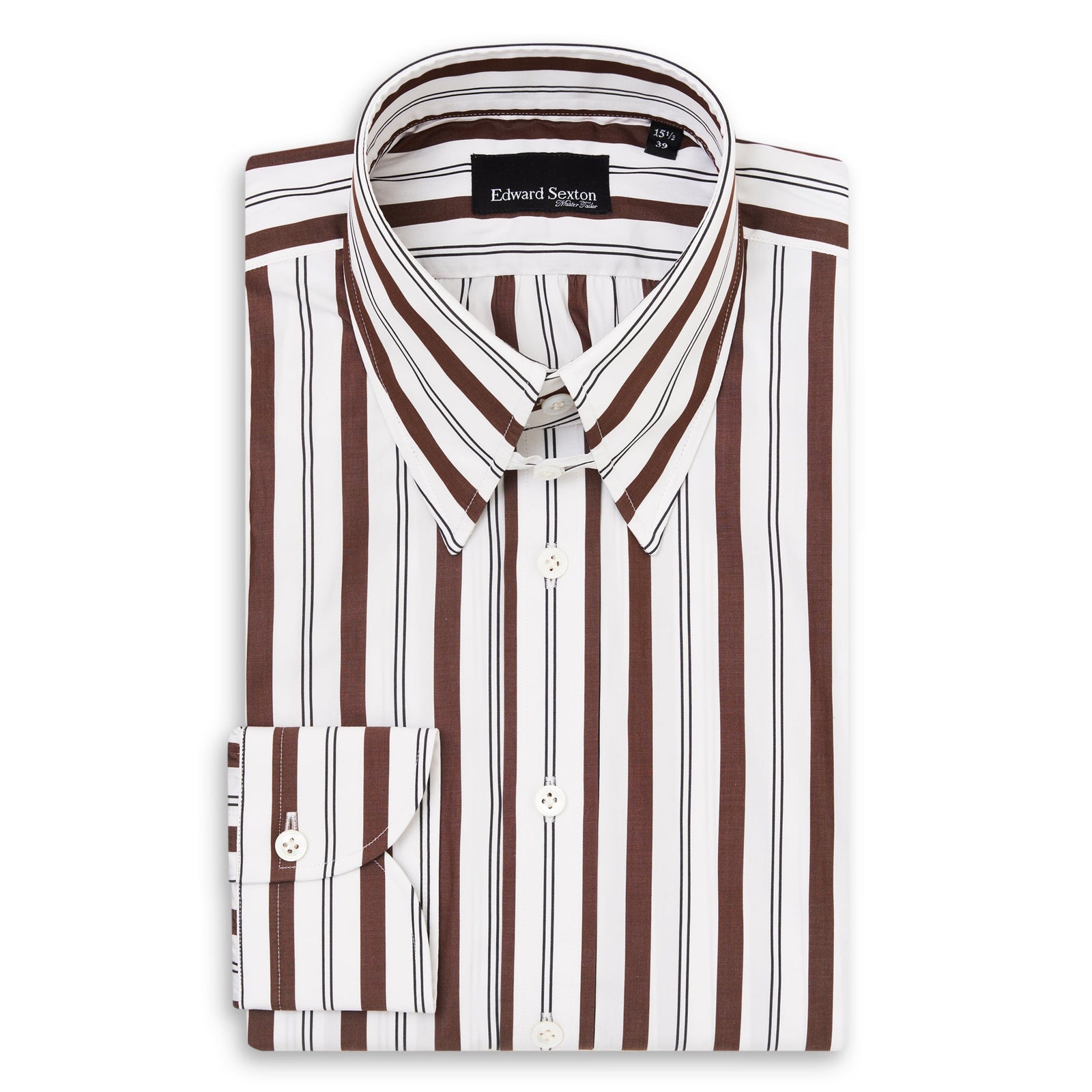 And Navy Stripe Tab Collar Shirt