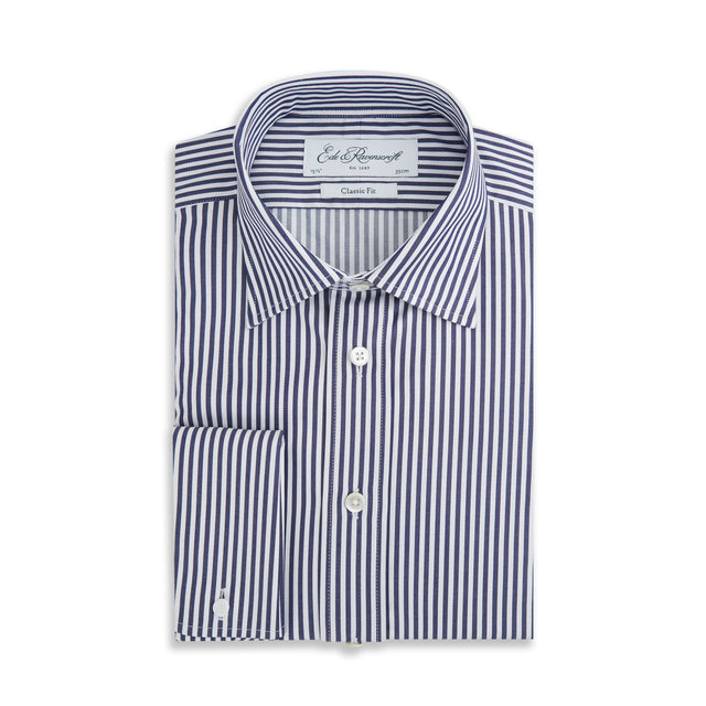 Ainsley Navy White Bengal Stripe Shirt