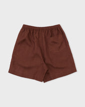 Elastic Shorts Mahogany
