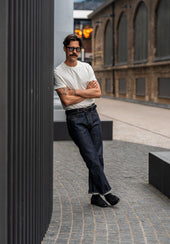 NW1 Relaxed Heritage Indigo 14oz Japanese Raw Selvedge Mens Jeans