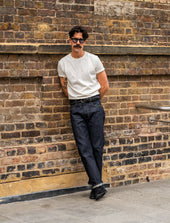 NW1 Relaxed Heritage Indigo 14oz Japanese Raw Selvedge Mens Jeans