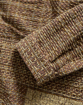 PILCHUCK HAND-EMBROIDERED OVERSHIRT - CLAY / BUTTER /TANGERINE / FOG / ECRU / LAVENDAR COTTON FLANNEL WITH KANTHA STITCHING