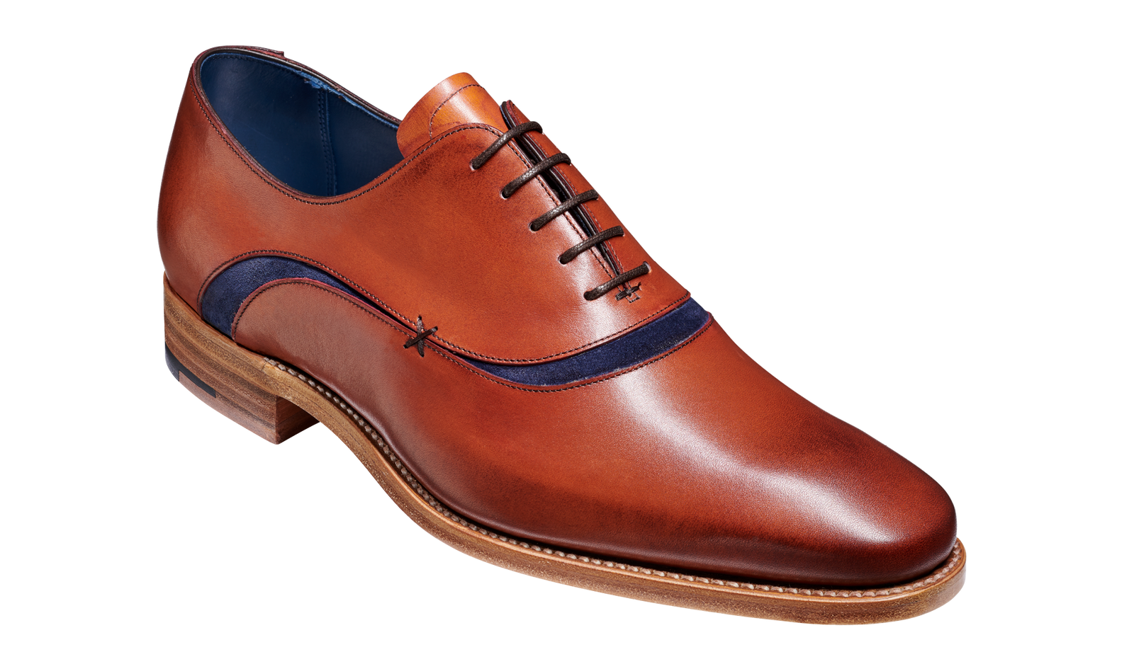 Emerson Antique Rosewood Navy Suede