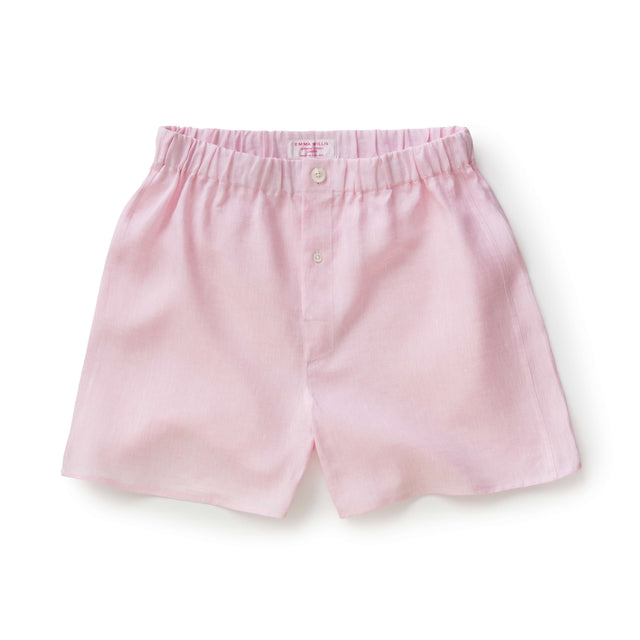 Peony Linen Boxer Shorts