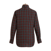 Ruby Chocolate Tartan Brushed Cotton Shirt New