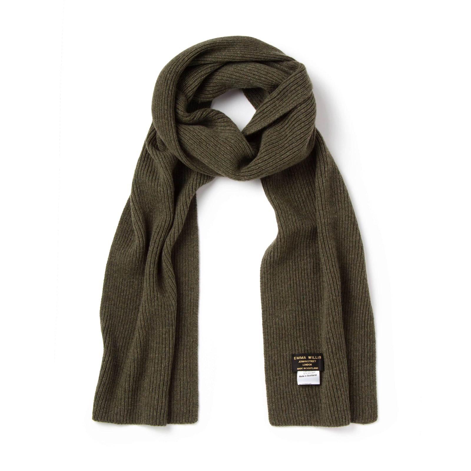 Ribbed Cashmere Scarf New