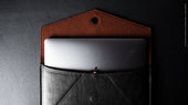 Leather Envelope 11” . Coal