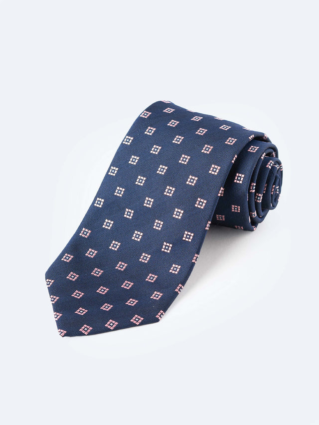 Ernest Cassel – Navy w/ Pink Tie