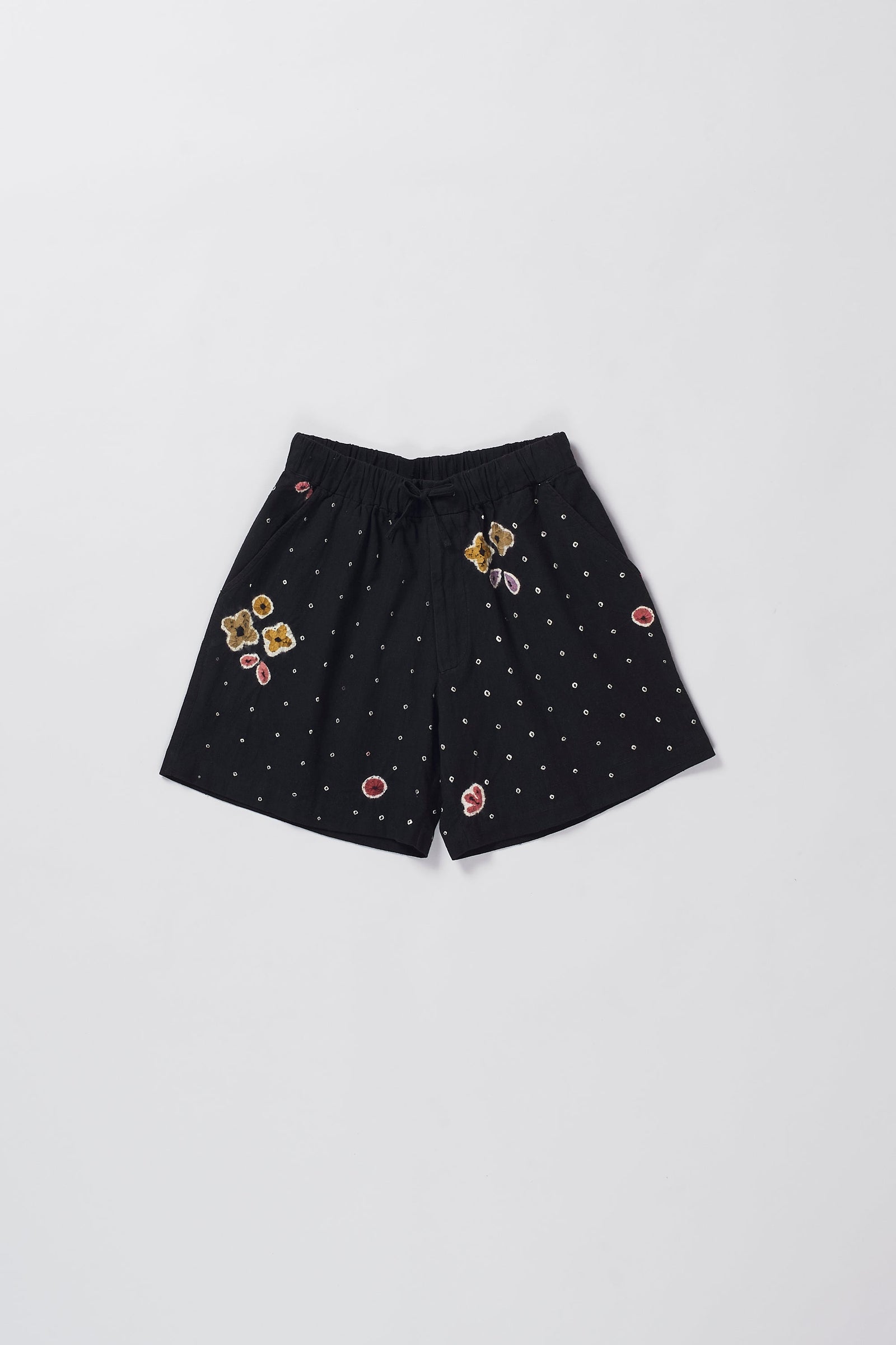 Shibori Shorts in Black