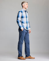 Large Scale Plaid Melange Tuscumbia Shirt Button Down
