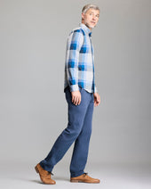 Large Scale Plaid Melange Tuscumbia Shirt Button Down