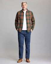 Large Scale Plaid Western Shirt