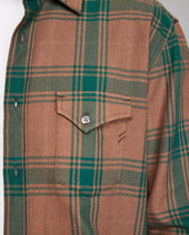 Large Scale Plaid Western Shirt