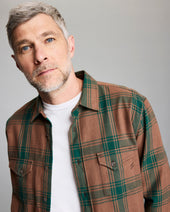 Large Scale Plaid Western Shirt