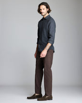 Melange Micro Grid Plaid Cedar Shirt