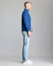 Merino Wool Rib Full Zip Cardigan