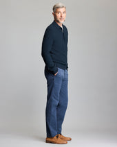 Long Sleeve Grid Links Sweater Polo