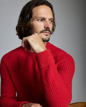 Wool Plaited Textured Crew