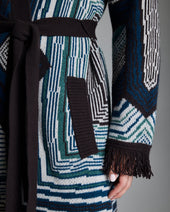New Folk Jacquard Cardigan Coat