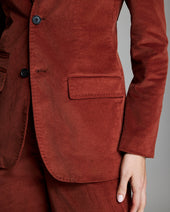 Velvet Twill Blazer