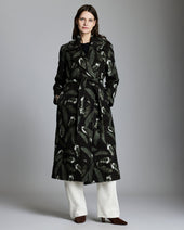 Feather Jacquard Top Coat