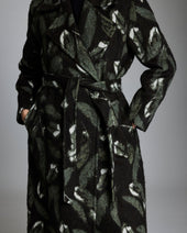 Feather Jacquard Top Coat