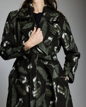 Feather Jacquard Top Coat