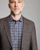 Virgin Wool Melange Houndstooth Walton Jacket