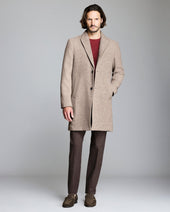 Virgin Wool Twill Walking Car Coat