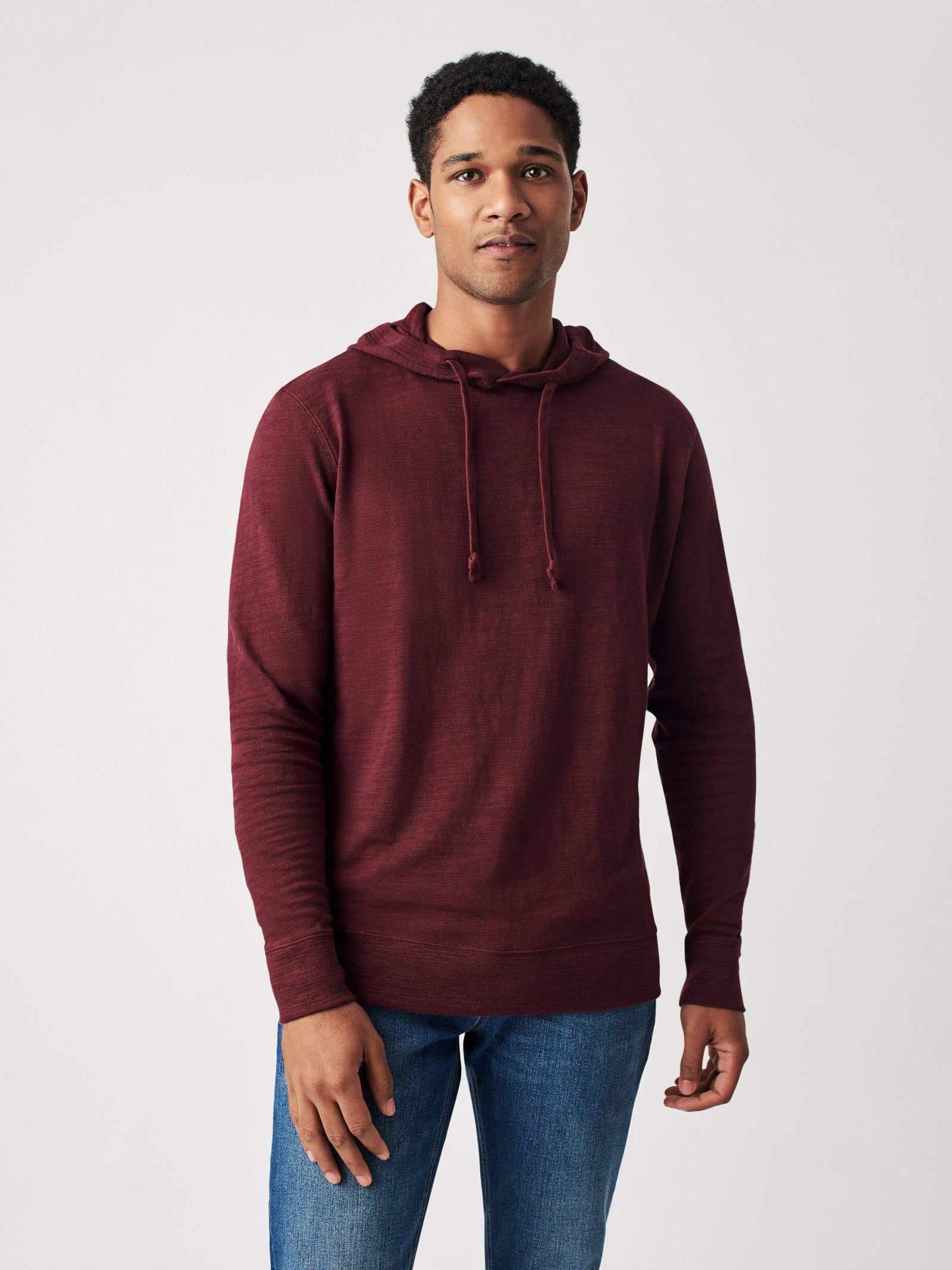 Sunwashed Midweight Organic Hoodie - Vineyard Wine