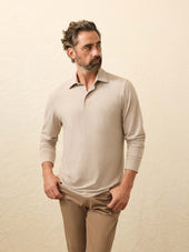Long-Sleeve Movement™ Polo - Mountain Bark Feeder