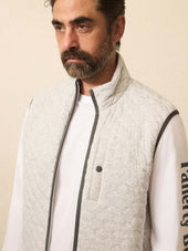 Epic Quilted Fleece Vest - Ivory Peak Heather