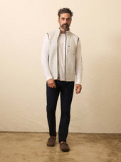 Epic Quilted Fleece Vest - Ivory Peak Heather